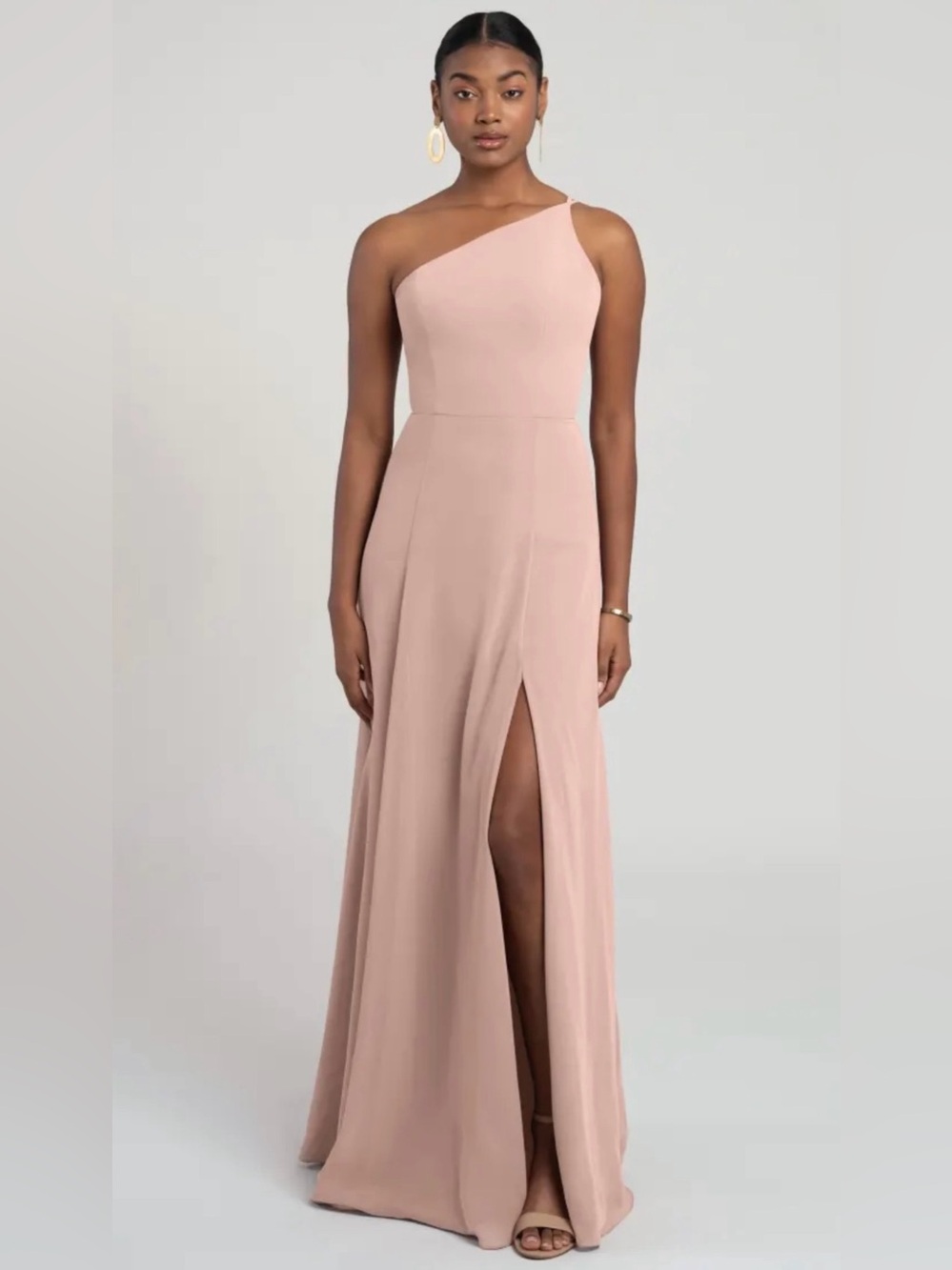 Jenny Yoo One-Shoulder Bridesmaid Dress – Dusty Rose